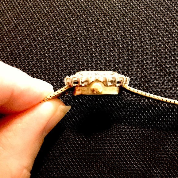 💘💝ROLEX💝💘 Authentic Vintage 80’s Cocktail Watch 14K Gold w/24 Diamond Bezel - Picture 11 of 11